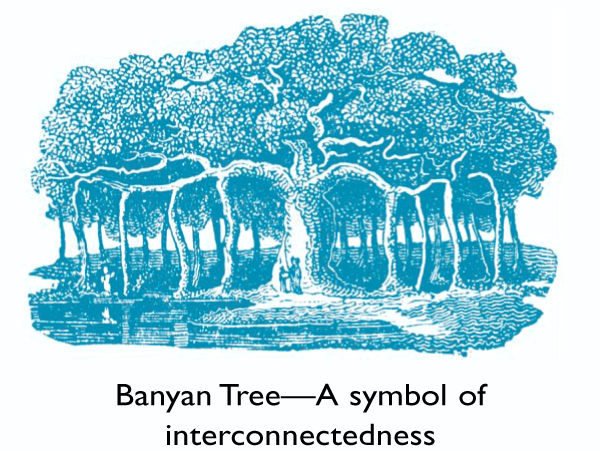 Banyan Tree A symbol of interconnectedness